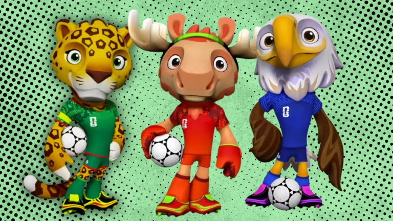Conhe&ccedil;a Maple, Zayu e Clutch, os mascotes da Copa do Mundo 2026