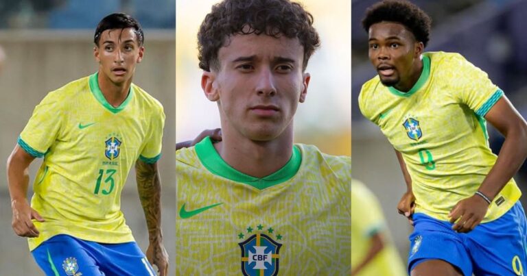Piás do Caju celebram estreia na seleção brasileira sub-17