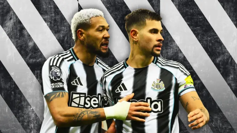 &lsquo;Nunca &eacute; hora de chorar&rsquo;: Joelinton analisa sa&iacute;da de Bruno Guimar&atilde;es para o Arsenal