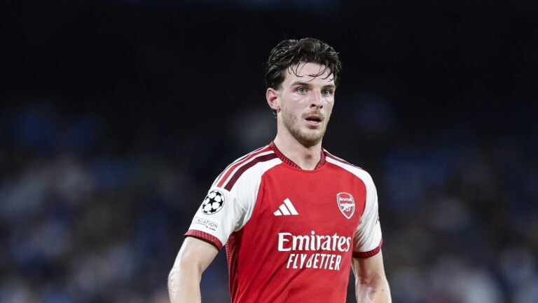 Declan Rice, do Arsenal: &lsquo;Voc&ecirc;s sabem, adoraria v&ecirc;-lo ganhar a Bola de Ouro&rsquo;